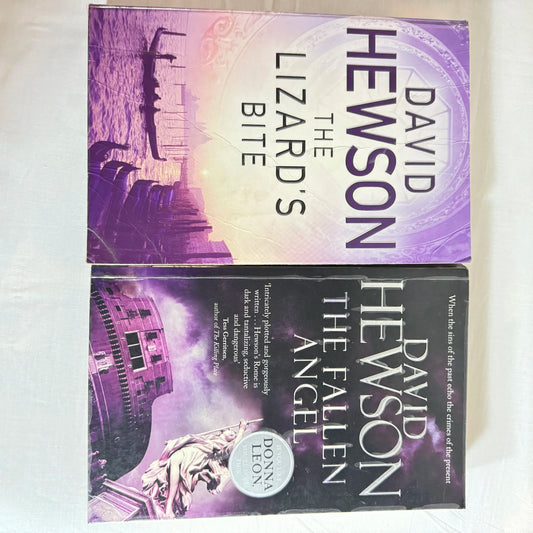 David Hewson - 2 x Book Bundle The Fallen Angel & The Lizard's Bite
