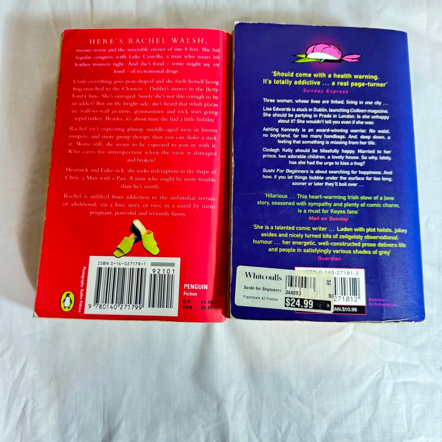 Marian Keyes Book Bundle x 2 Rachel's Holiday & Sushi For Beginners