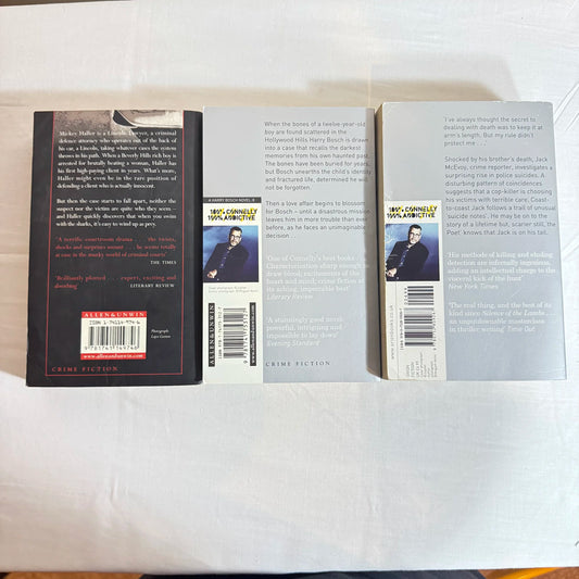Michael Connelly - 3x Book Bundle : The Lincoln Lawyer, City of Bones, The Poet