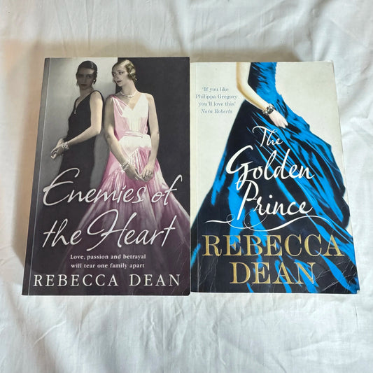 Rebecca Dean Book Bundle x 2 The Golden Prince & Enemies of the Heart