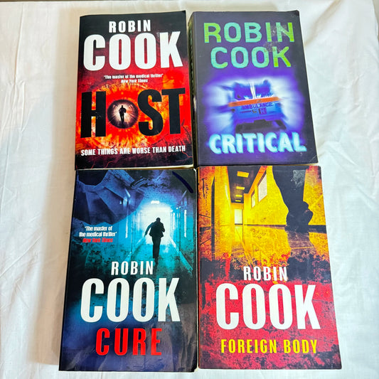 Robin Cook Book Bundle x 4 Host, Cure, Critical & Foreign Body