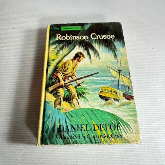 The Swiss Family Robinson & Robinson Crusoe (Double Book) - Daniel Defoe (Vintage 1963)