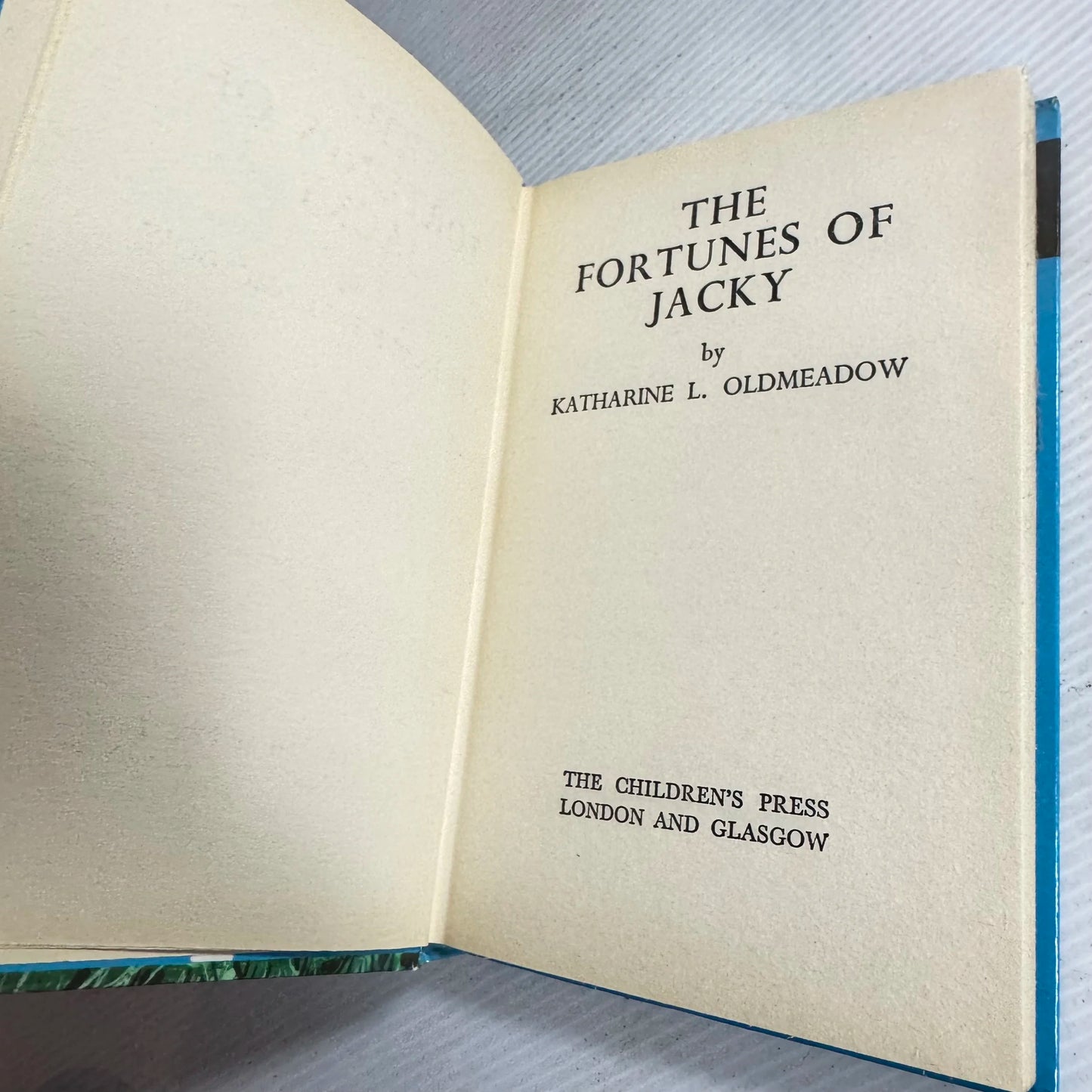 The Fortunes of Jacky - Katharine L. Oldmeadow