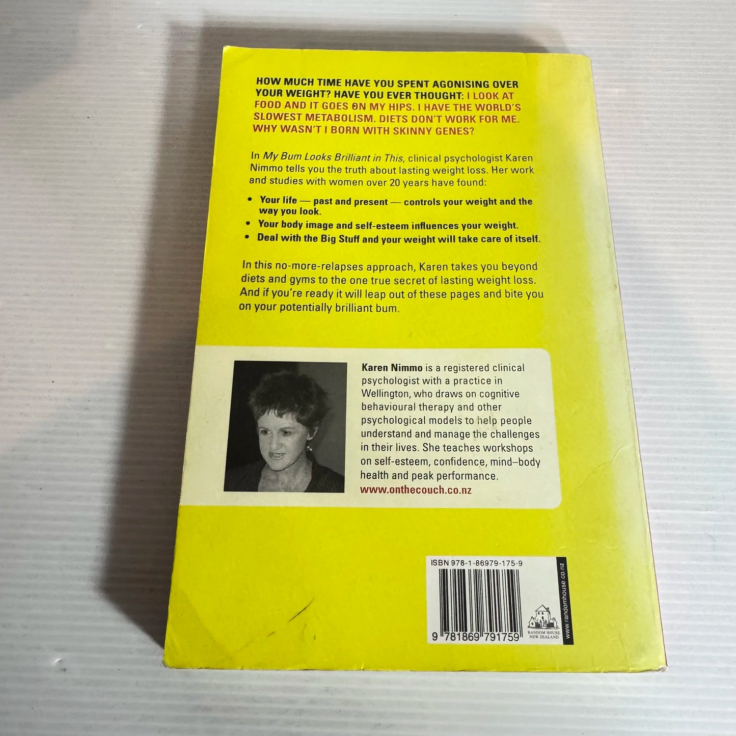 My Bum Looks Brilliant In This : The One True Secret of Lasting Weight Loss - Karen Nimmo