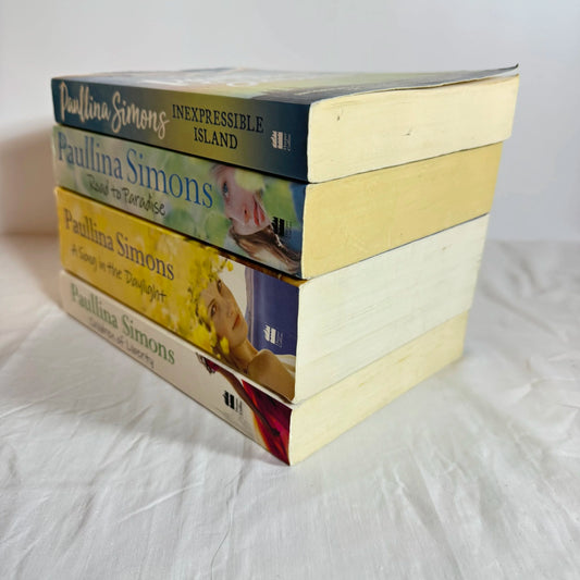 Paullina Simons Book Bundle x 4 Inexpressible Island, Children of Liberty, Road to Paradise & A Song in the Daylight