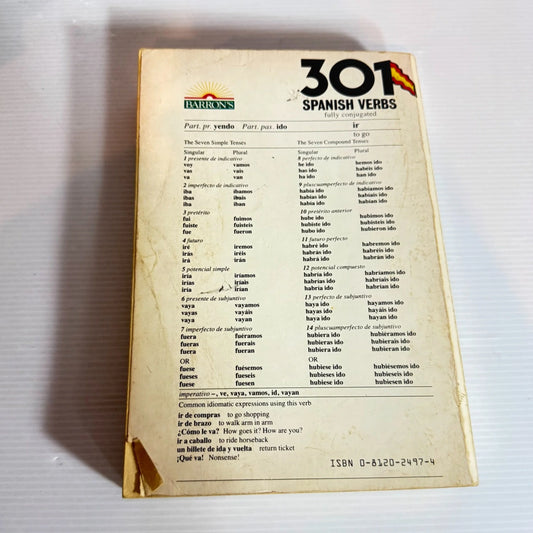 301 Spanish Verbs: Fully Conjugated - Christopher Kendris
