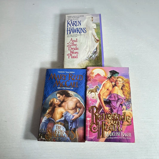 Historical Romance Book Bundle x3 (423) Mixed Author