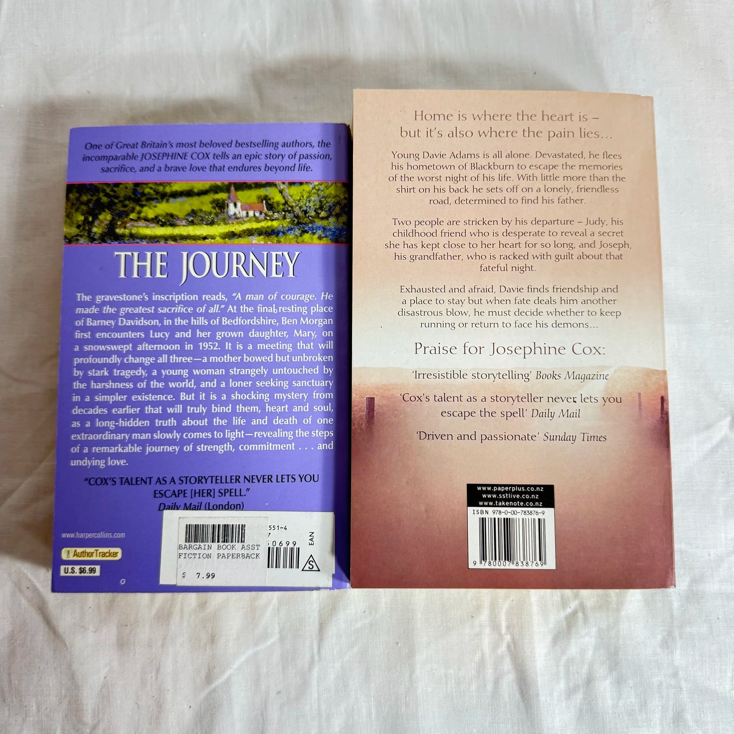 Josephine Cox Book Bundle x 2 The Loner & The Journey