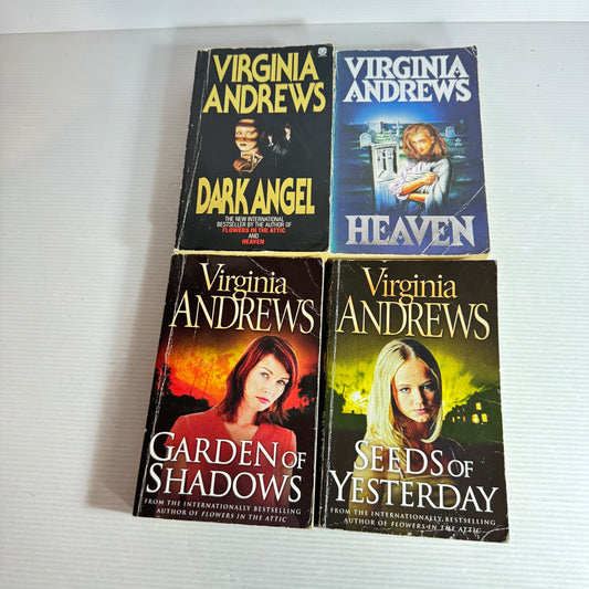 Virginia Andrews Book Bundle x4 (436) Heaven, Dark Angel, Seeds of Yesterday & Garden of Shadows