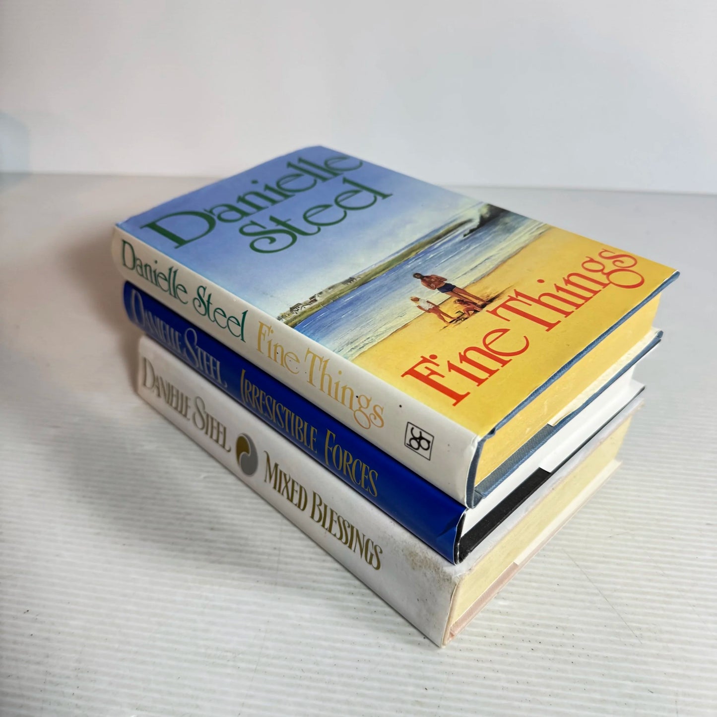Danielle Steel Romance Book Bundle x 3 Books -   Fine Things, Irresistible Forces, & Mixed Blessings (427)