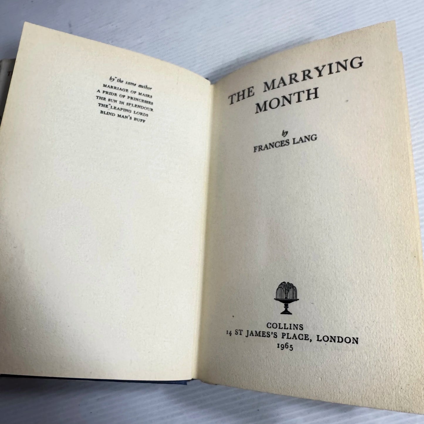 The Marrying Month - Frances Lang (1965)