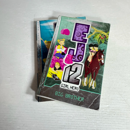 EJ 12 Girl Hero Book Bundle x2 Books :Jump Start & Big Brother (513)