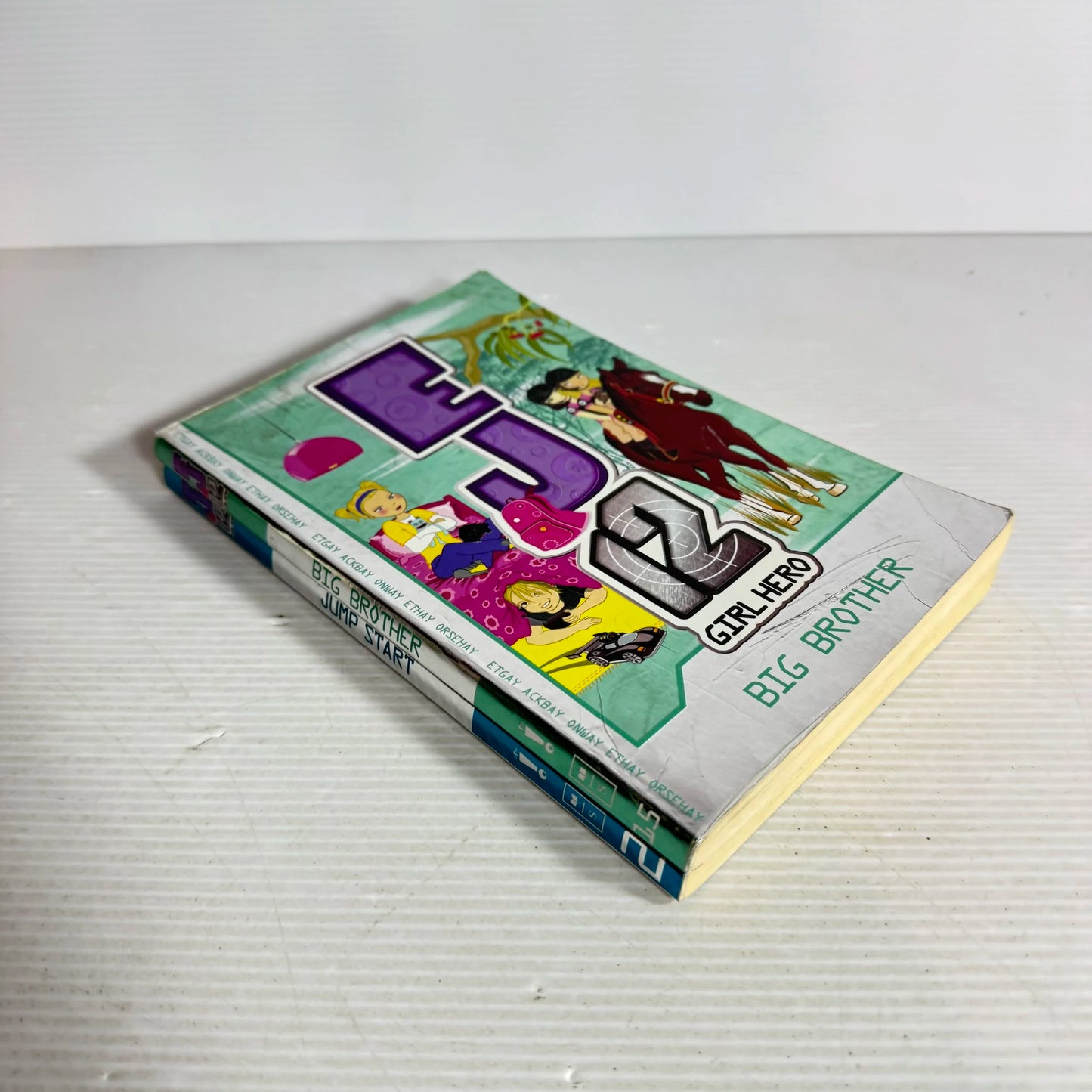 EJ 12 Girl Hero Book Bundle x2 Books :Jump Start & Big Brother (513)
