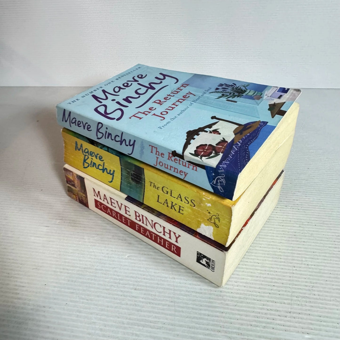 Maeve Binchy Book Bundle x3 (640) The Return Journey, The Glass Lake, & Scarlet Feather