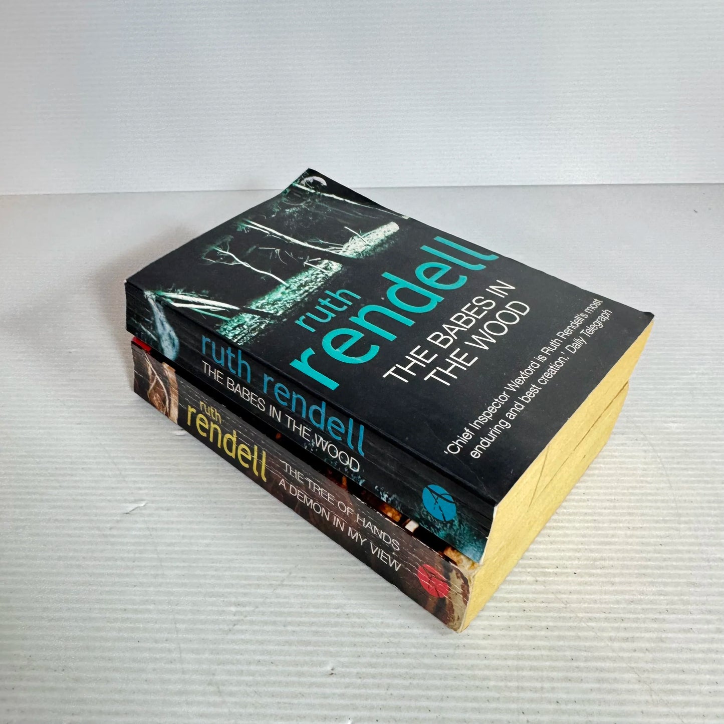 Ruth Rendell Book Bundle x 2 Books : 3 Stories - The Baes in The Wood & The Tree of Hands & The Demon In My View