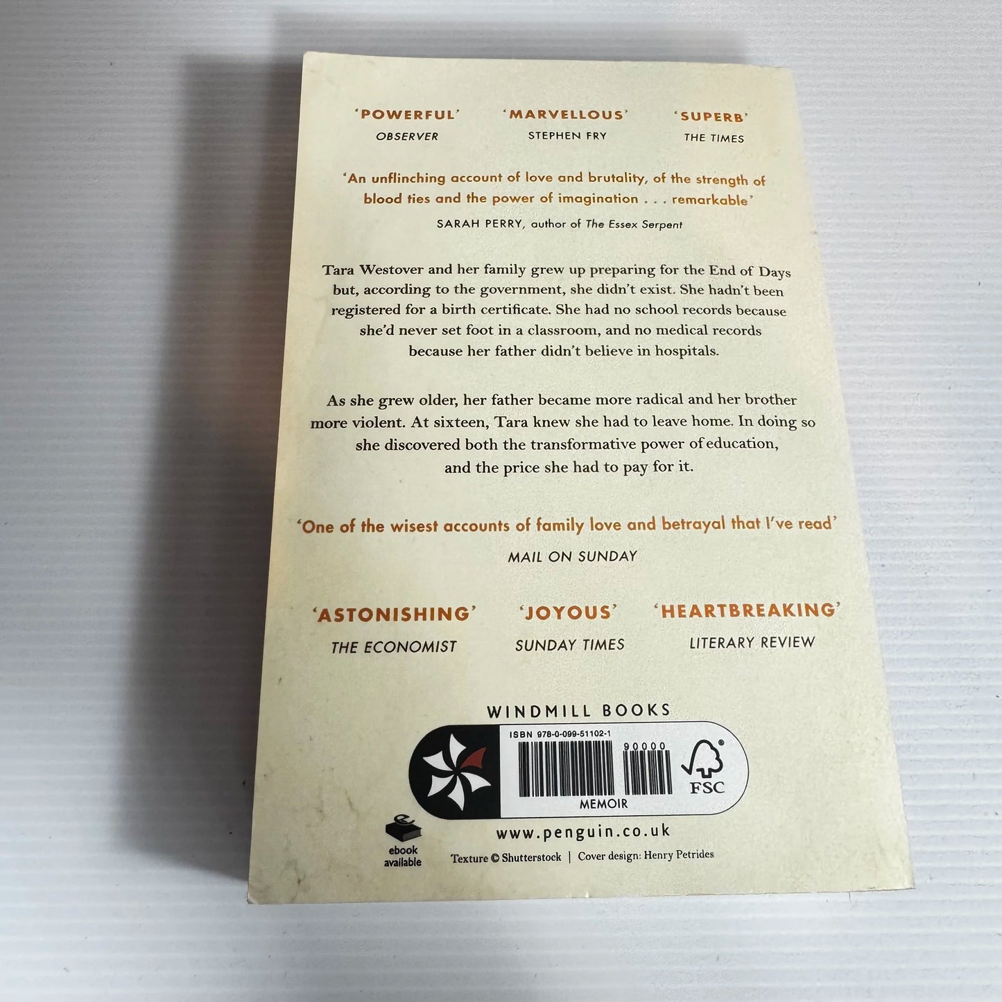 Educated : A Memoir - Tara Westover