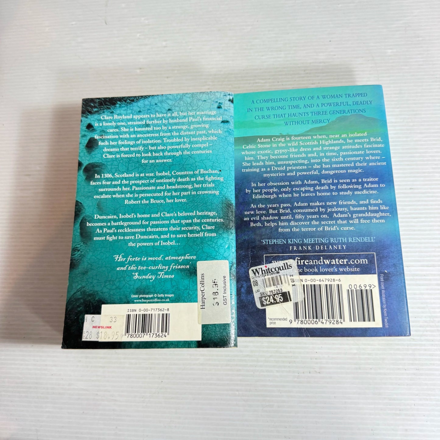 Barbara Erskine Book Bundle x2 (631) On the Edge of Darkness & Kingdom of Shadows