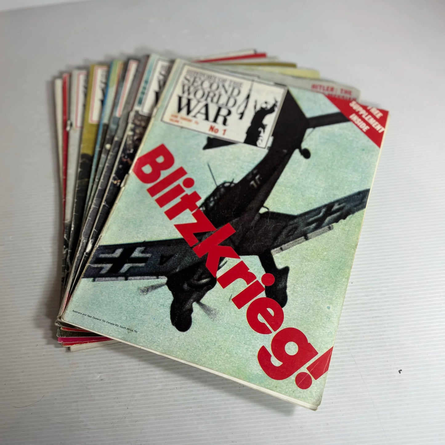 Purnell's History Of The Second World War Magazine Bundle x9 (Issues 1-9)