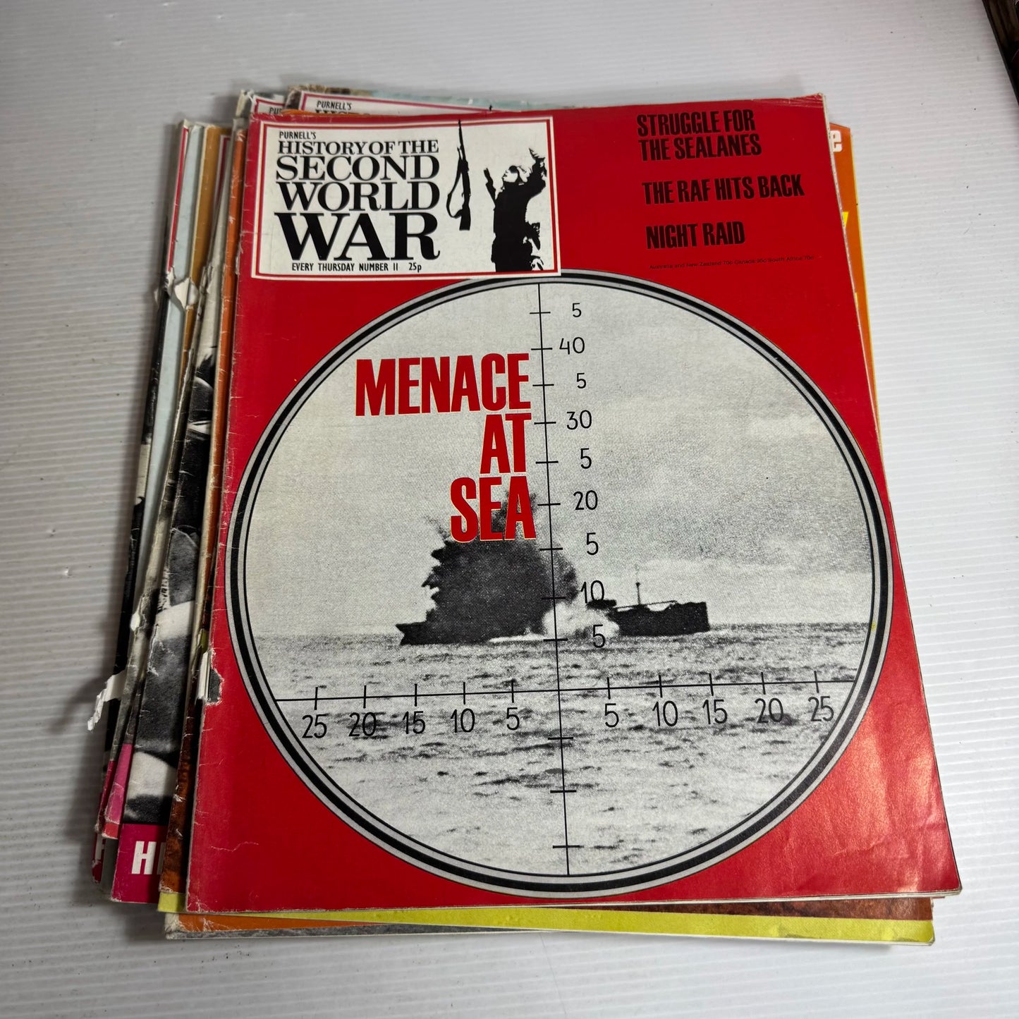 Purnell's History Of The Second World War Magazine Bundle x10 (Issues 10-19)