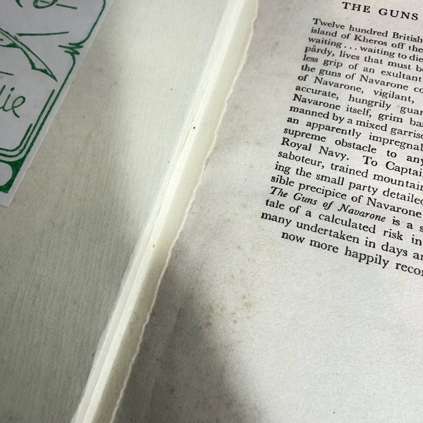 The Guns Of Navarone - Alistair MacLean (Vintage 1957 First Edition)