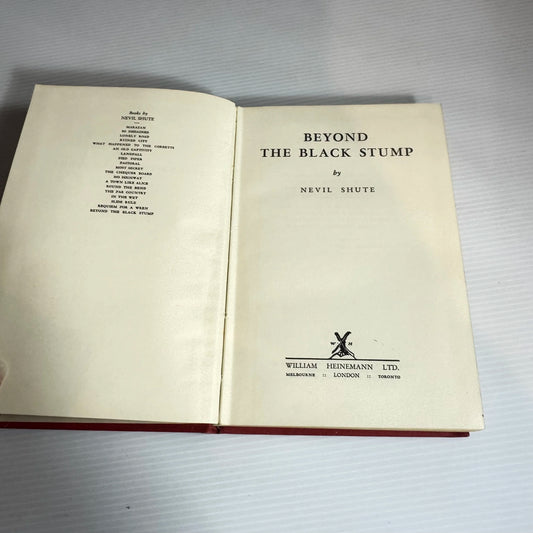 Beyond The Black Stump - Nevil Shute (Vintage 1956 First Australian Edition)