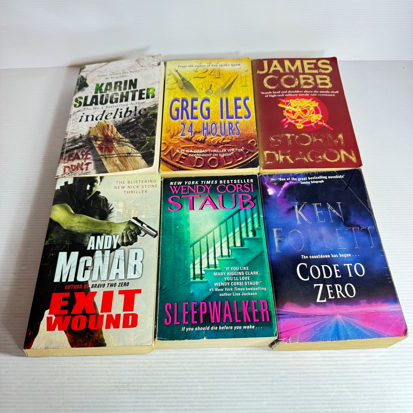 Thriller Book Bundle x 6 Books : Various Authors (610)