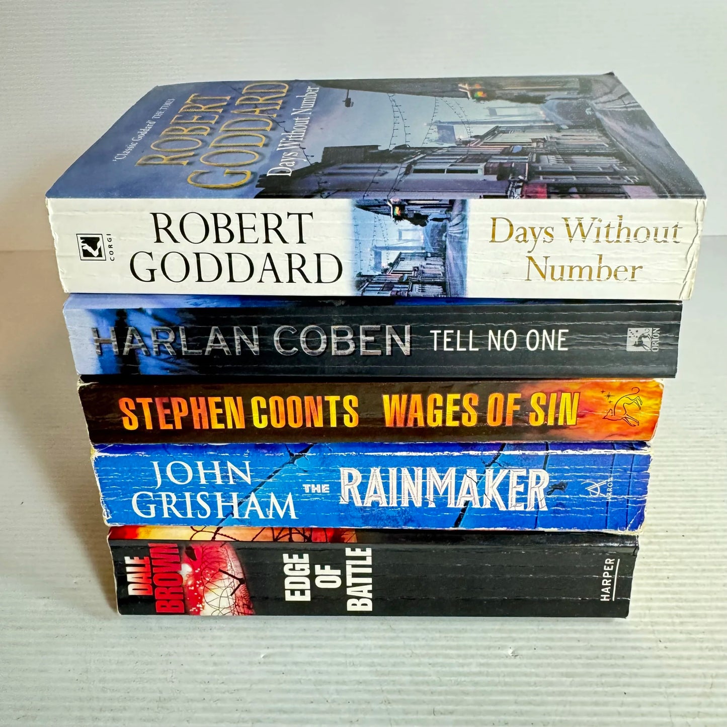 Thriller Book Bundle x 5 Books : Various Authors (617)