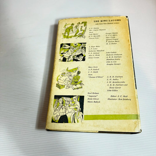 The Kiwi Laughs : Anthology of New Zealand Prose Humour - Edited by J.C. Reid (Vintage 1961)
