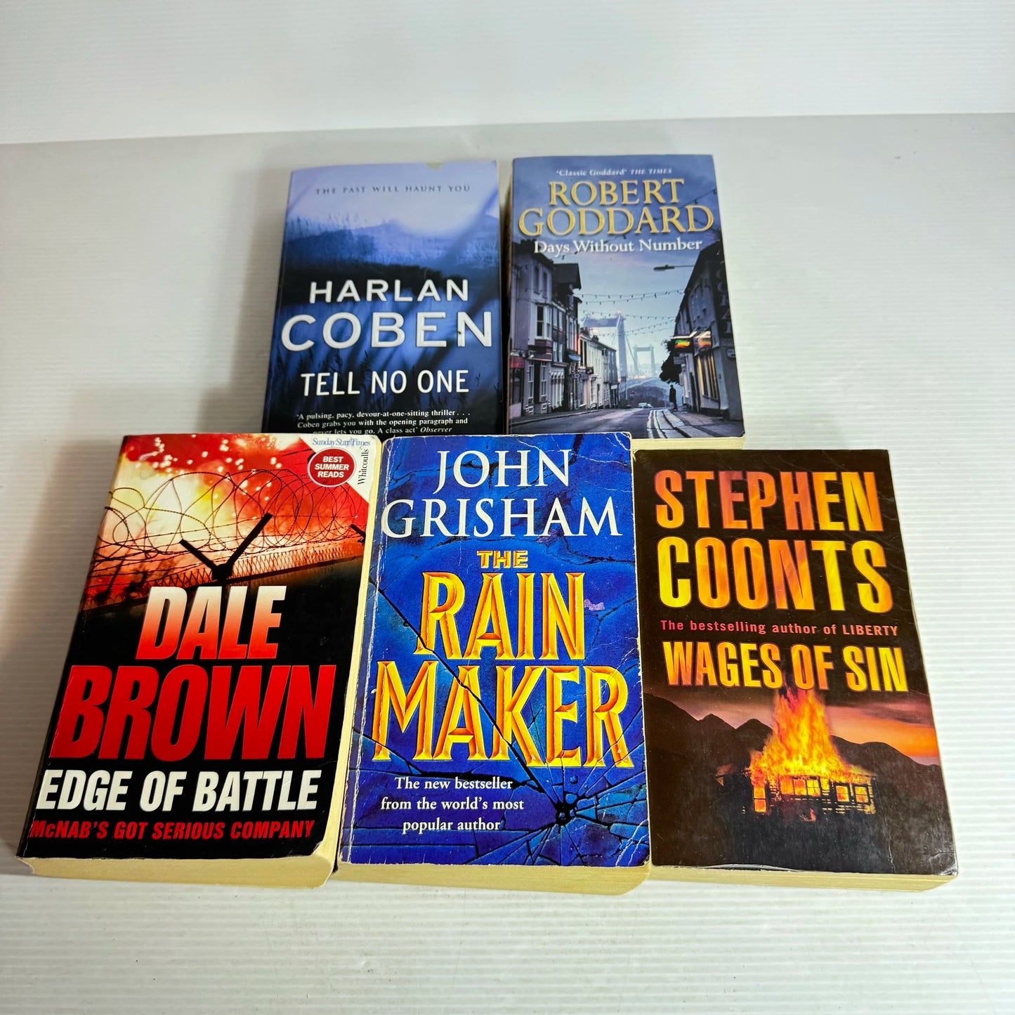 Thriller Book Bundle x 5 Books : Various Authors (617)