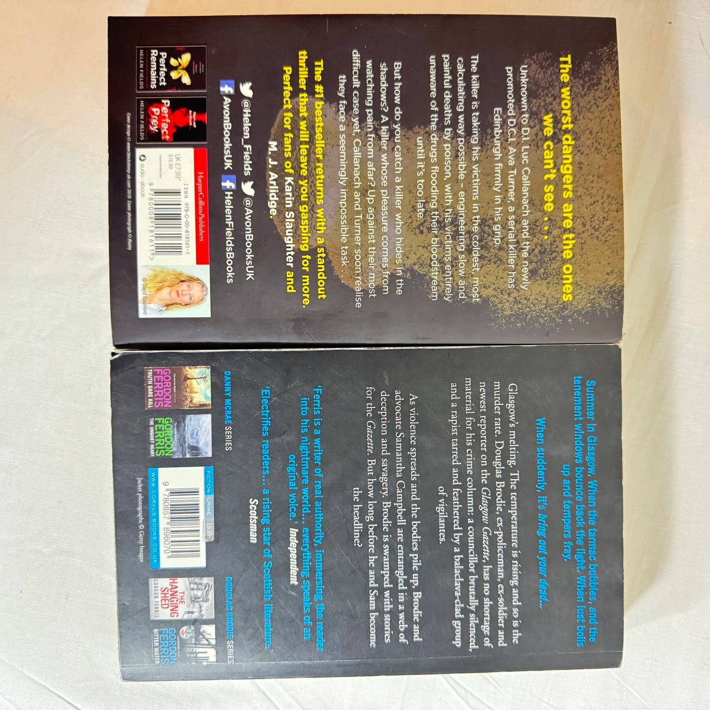 Crime Book Bundle x 2 - Bitter Water & Perfect Death