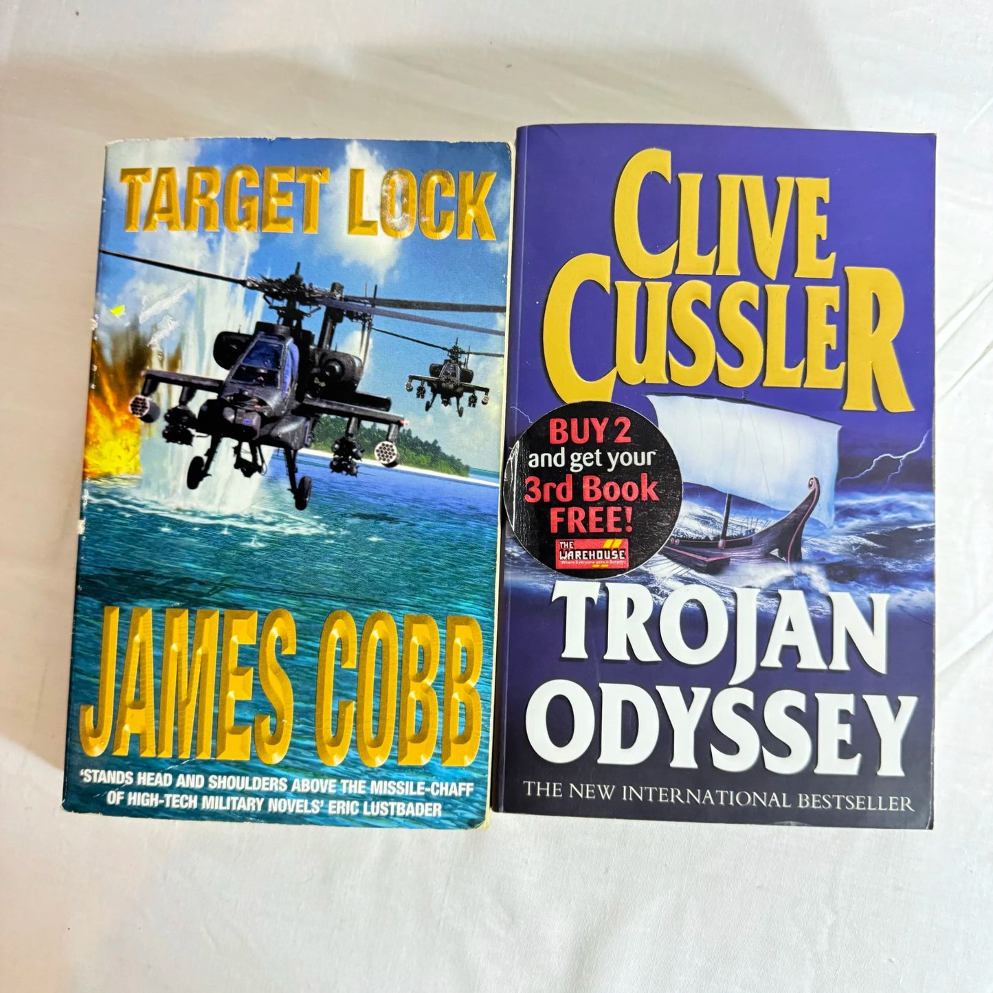 Thriller Book Bundle x 2 Trojan Odyssey & Target Lock