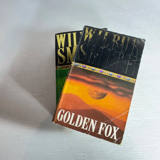 Wilbur Smith Book Bundle x 2 Books : Golden Fox & Rage (605)