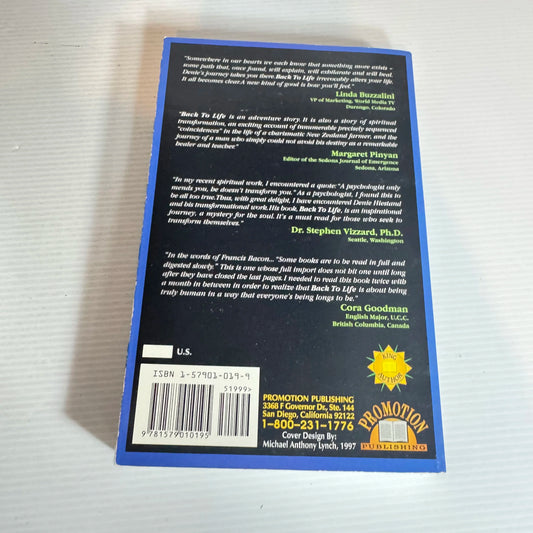 Back To Life - Denie Hiestand (Signed by Author)