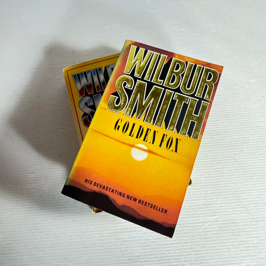 Wilbur Smith Book Bundle x 2 Books Golden Fox & Rage (608)
