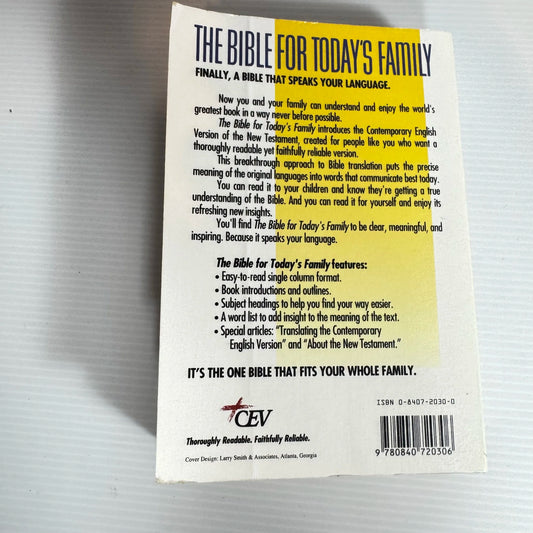 The Bible For Today's Family : Contemporary English Version New Testament