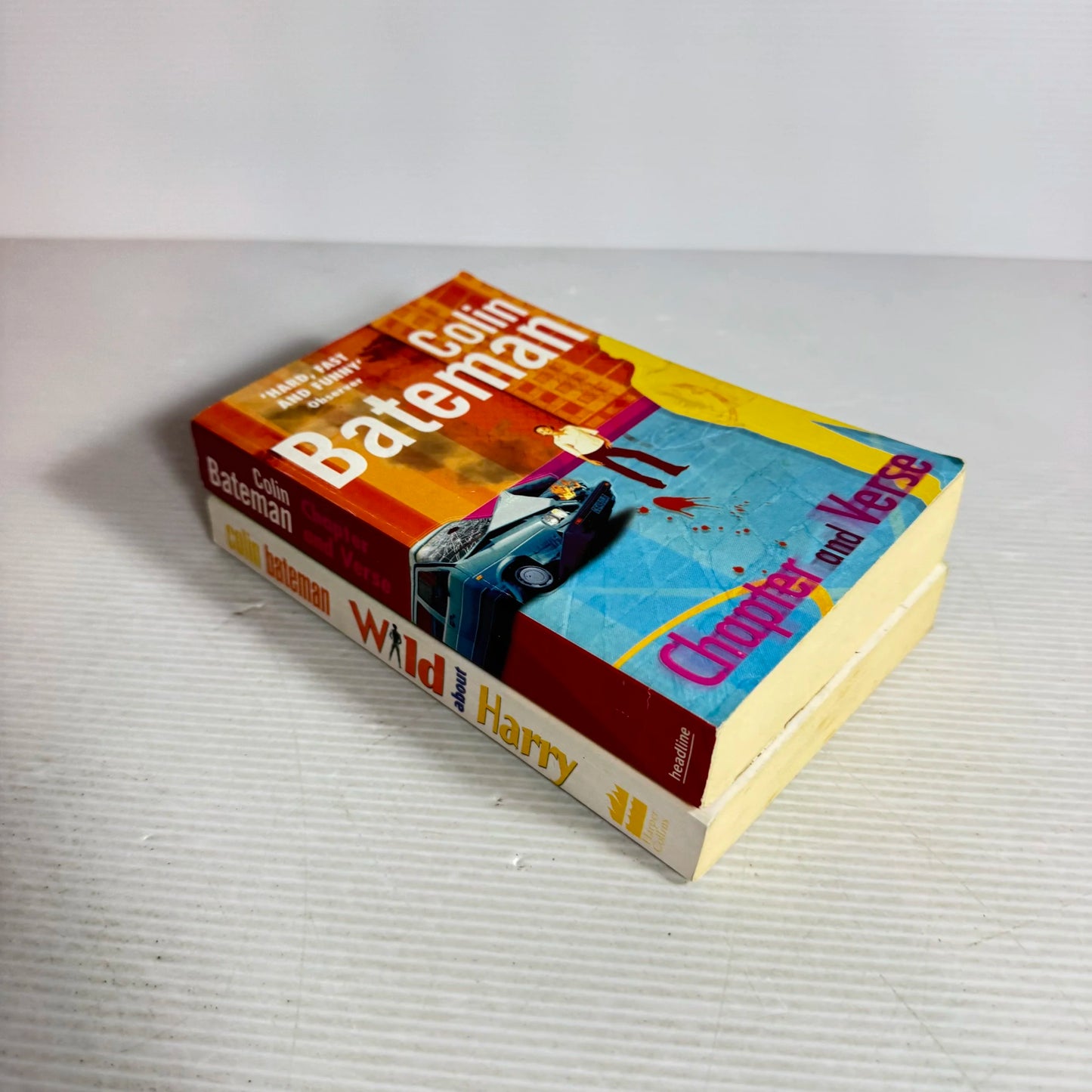 Colin Bateman Book Bundle x 2 Books : Chapter and Verse & Wild About Harry (601)
