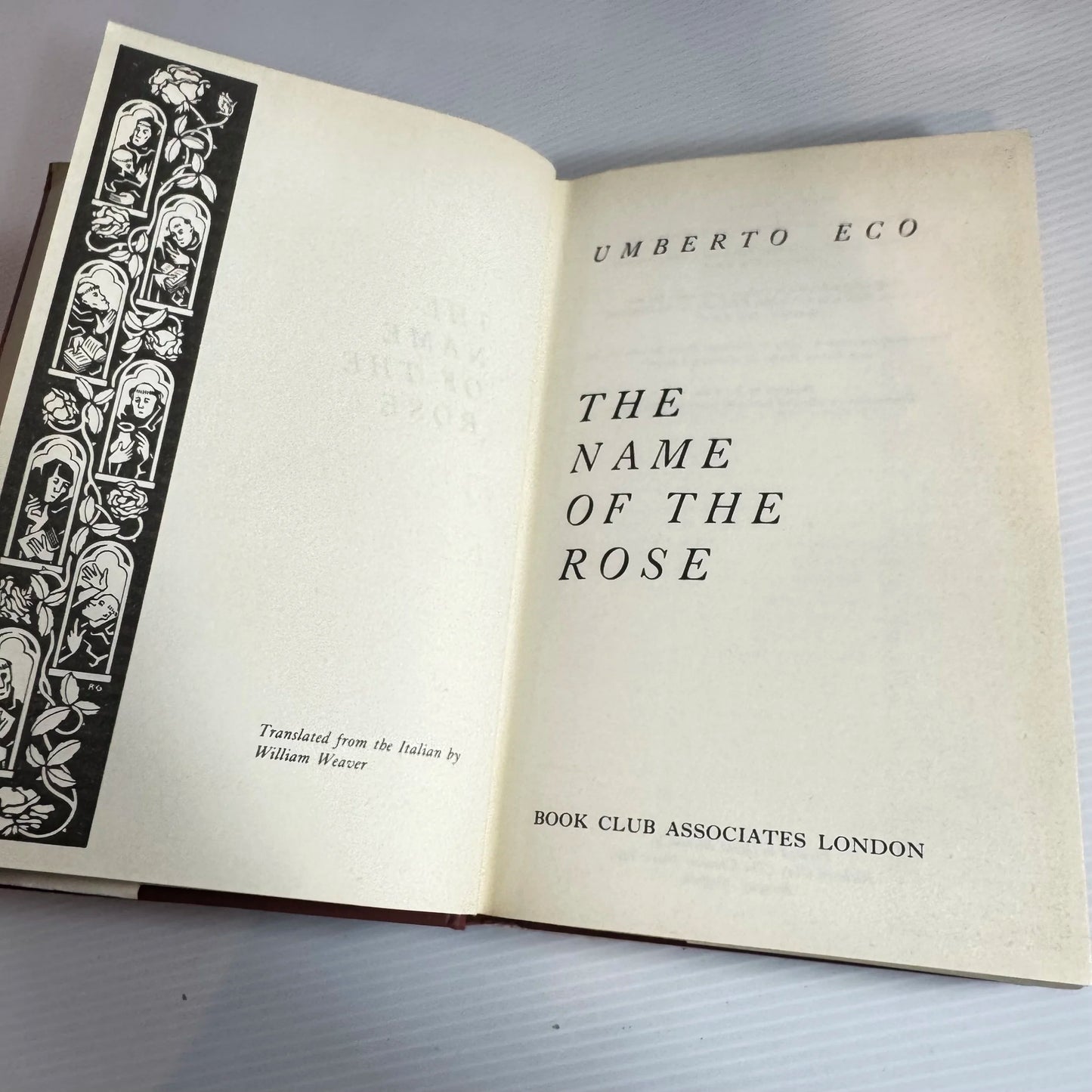 The Name Of The Rose - Umberton Eco (Vintage 1984)