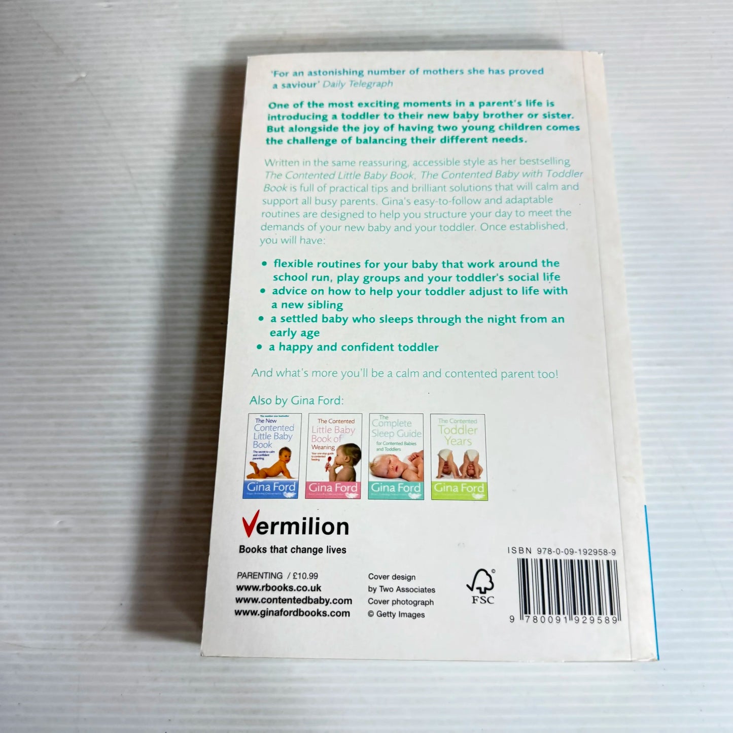 The Contented Baby with Toddler Book - Gina Ford