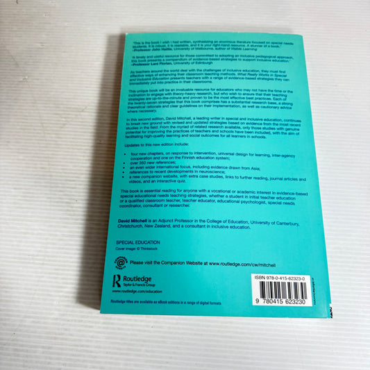 What Really Works in Special and Inclusive Education : Using Evidence-Based Teaching Strategies (2nd Ed.) - David Mitchell