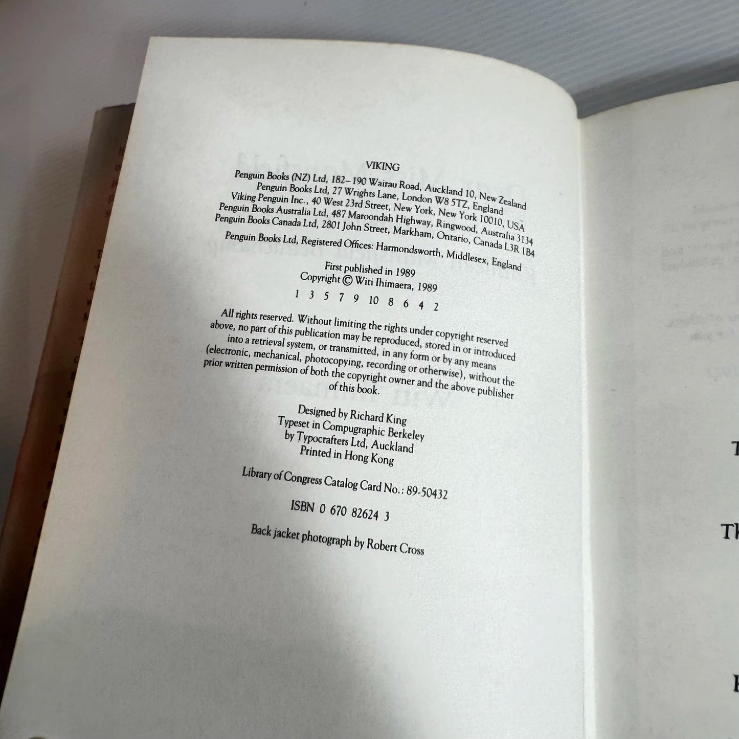 Dear Miss Mansfield - Witi Ihimaera (Vintage 1989 First Edition)