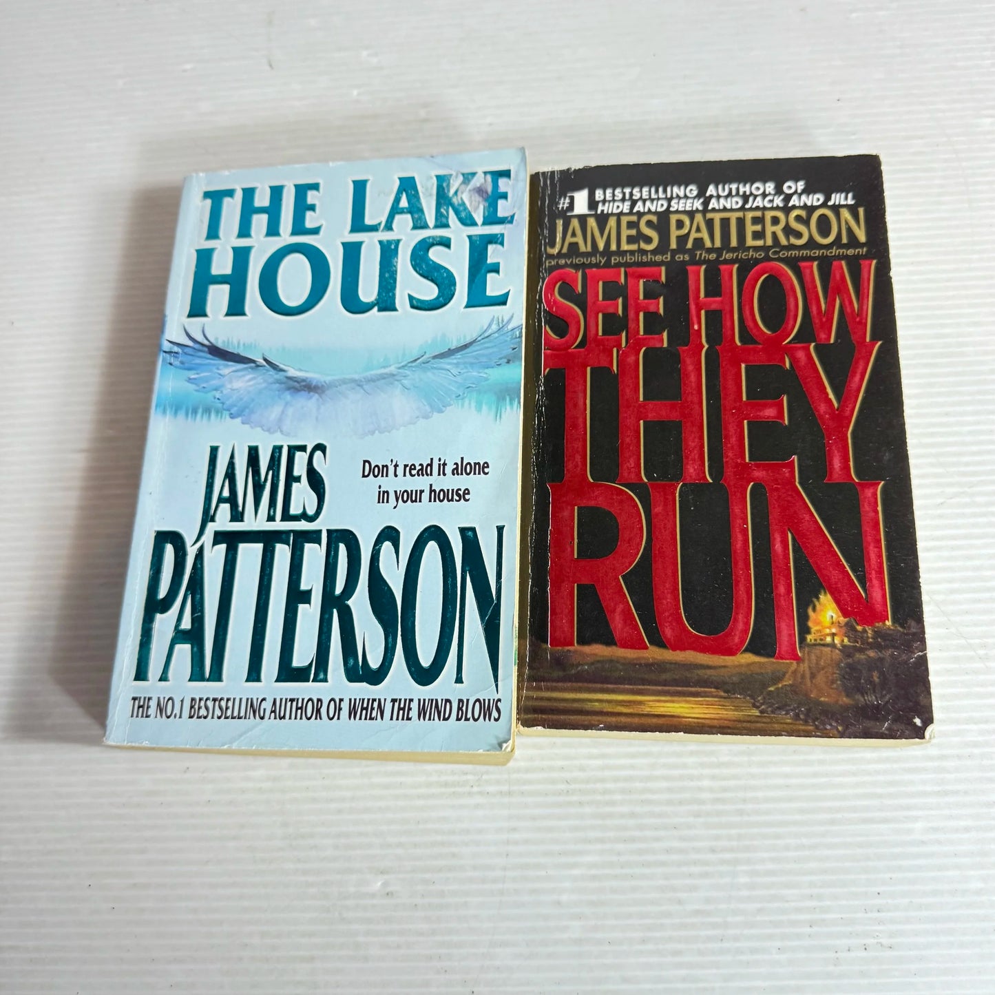 James Patterson Book Bundle x 2 Books : See How They Run & The Lake House (577)