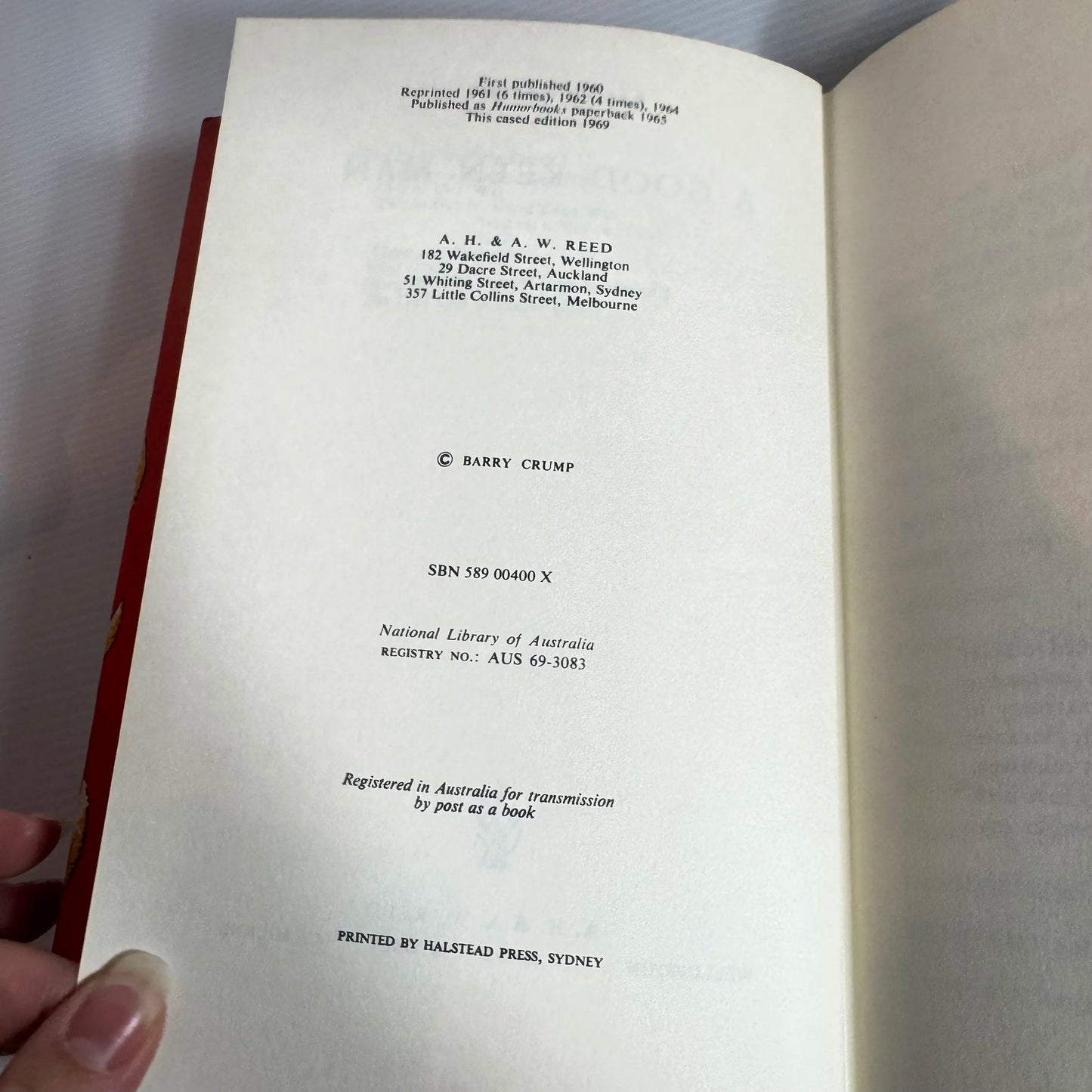 A Good Keen Man - Barry Crump (Vintage 1969)