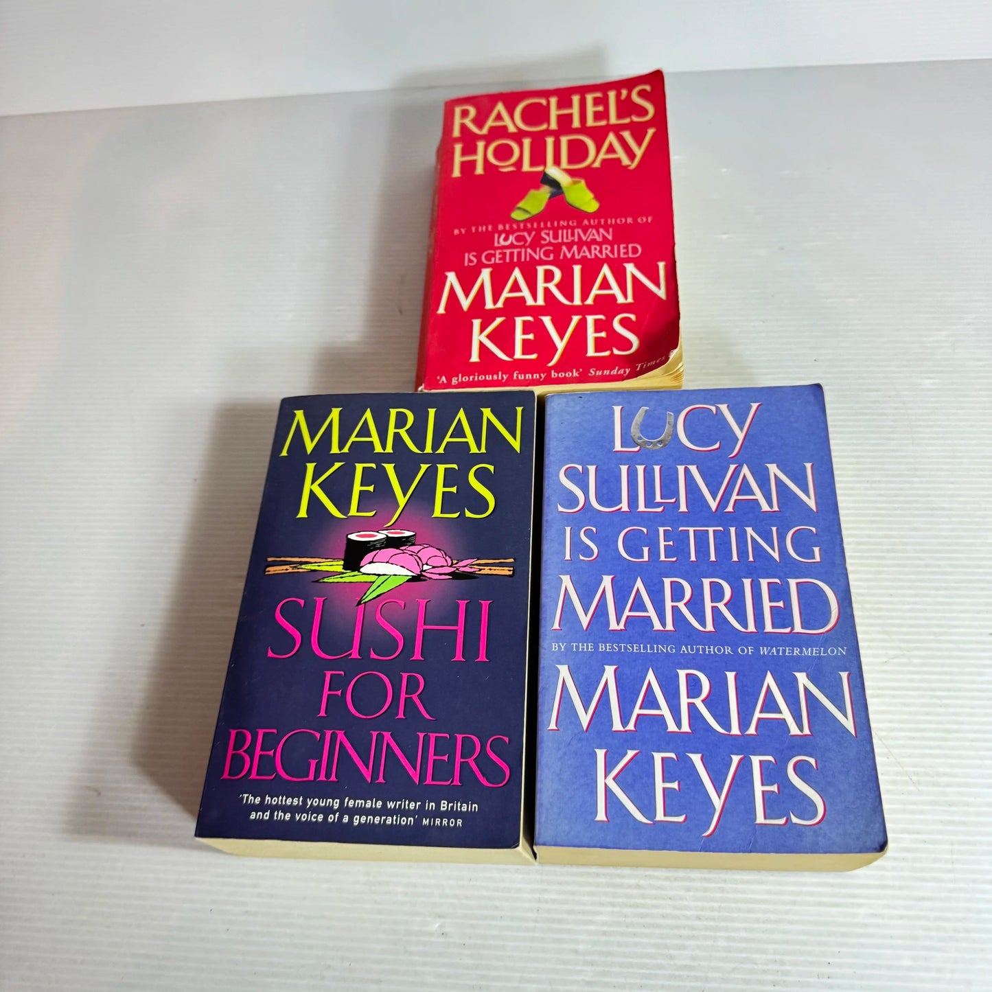 Marian Keyes Book Bundle x 3 Books : Lucy Sullivan Is Getting Married, Rachel's Holiday, Sushi For Beginners (575)