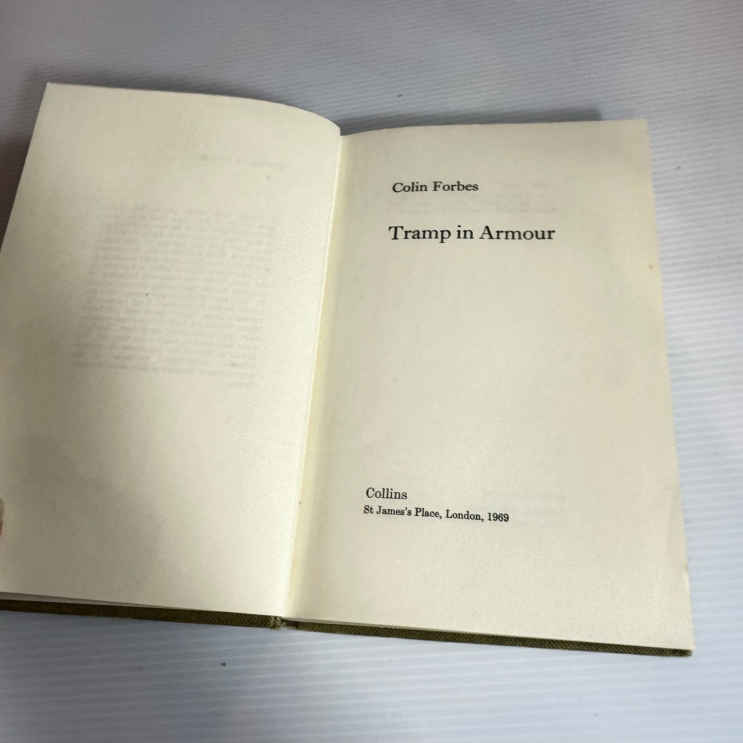 Tramp In Armour - Colin Forbes (Vintage 1969 First Edition)