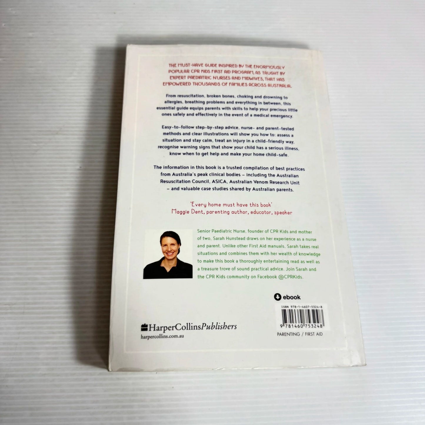 A Life. A Finger. A Pea Up The Nose : Baby and Child First Aid - Sarah Hunstead RN (BNurs) MN