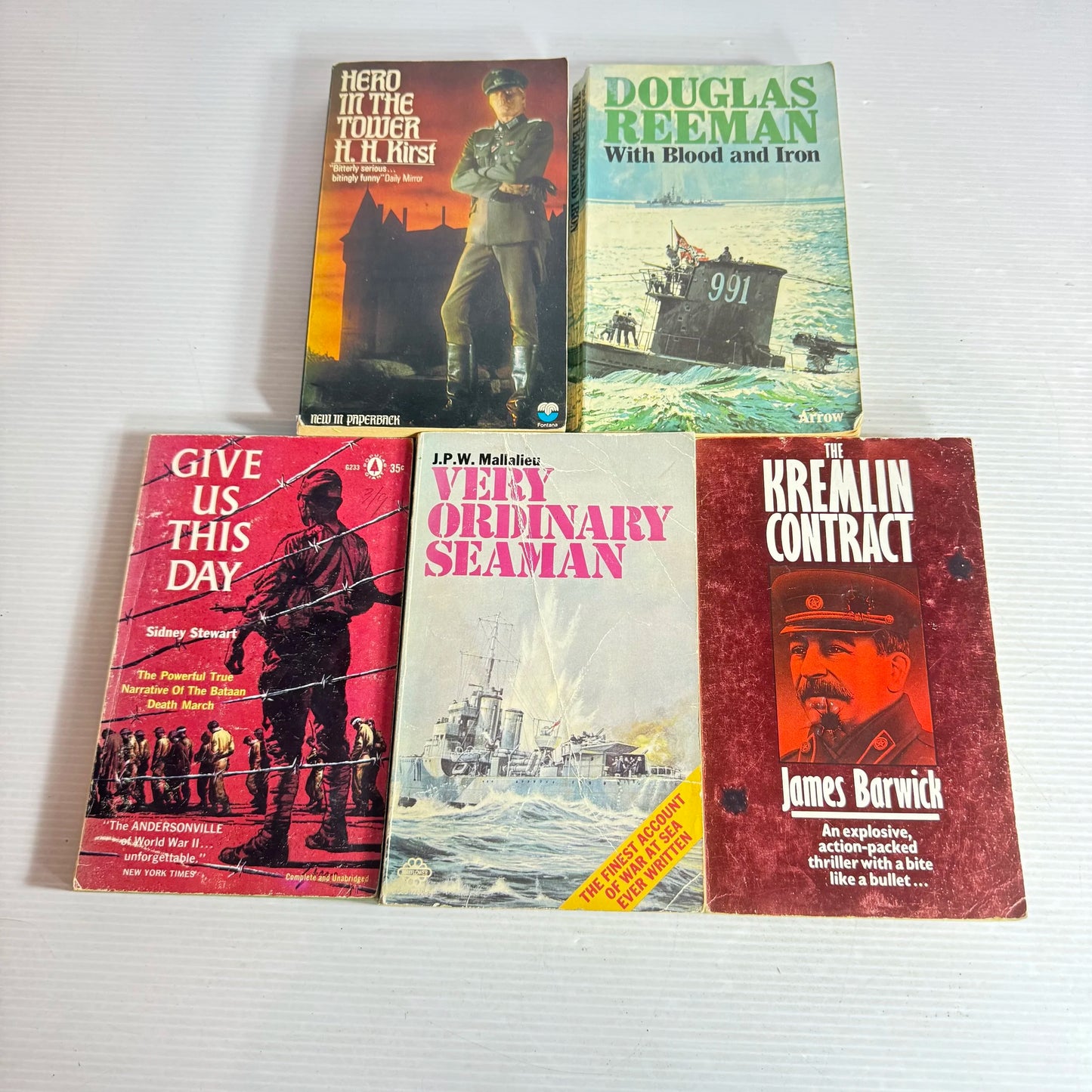 War Book Bundle x 5 Books : Various Authors (Vintage 1958-1987) (567)