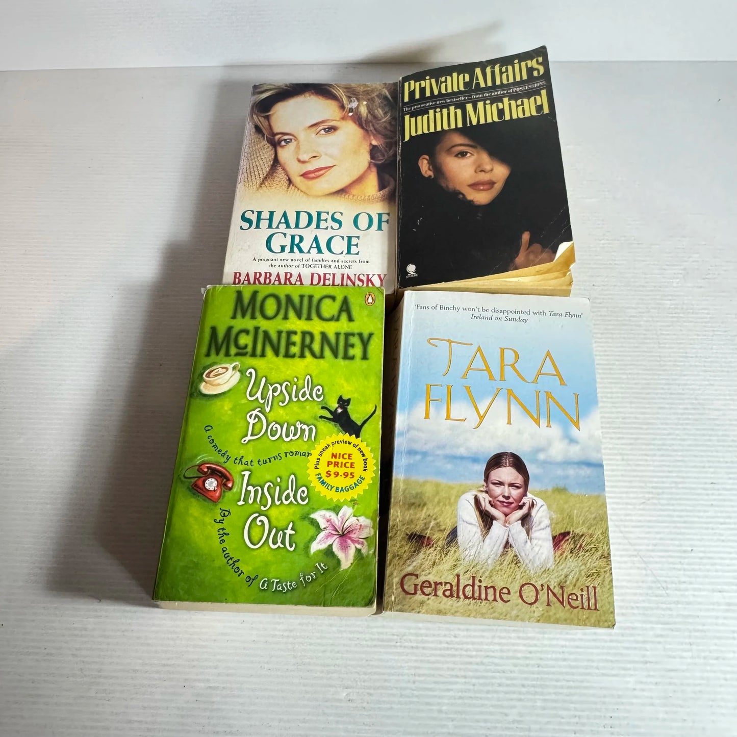 Romance Book Bundle x 4 Mixed Author Bundle : Barbara Delinsky, Judith Michael, Geraldine O'Neill & Monica McInerney (554)