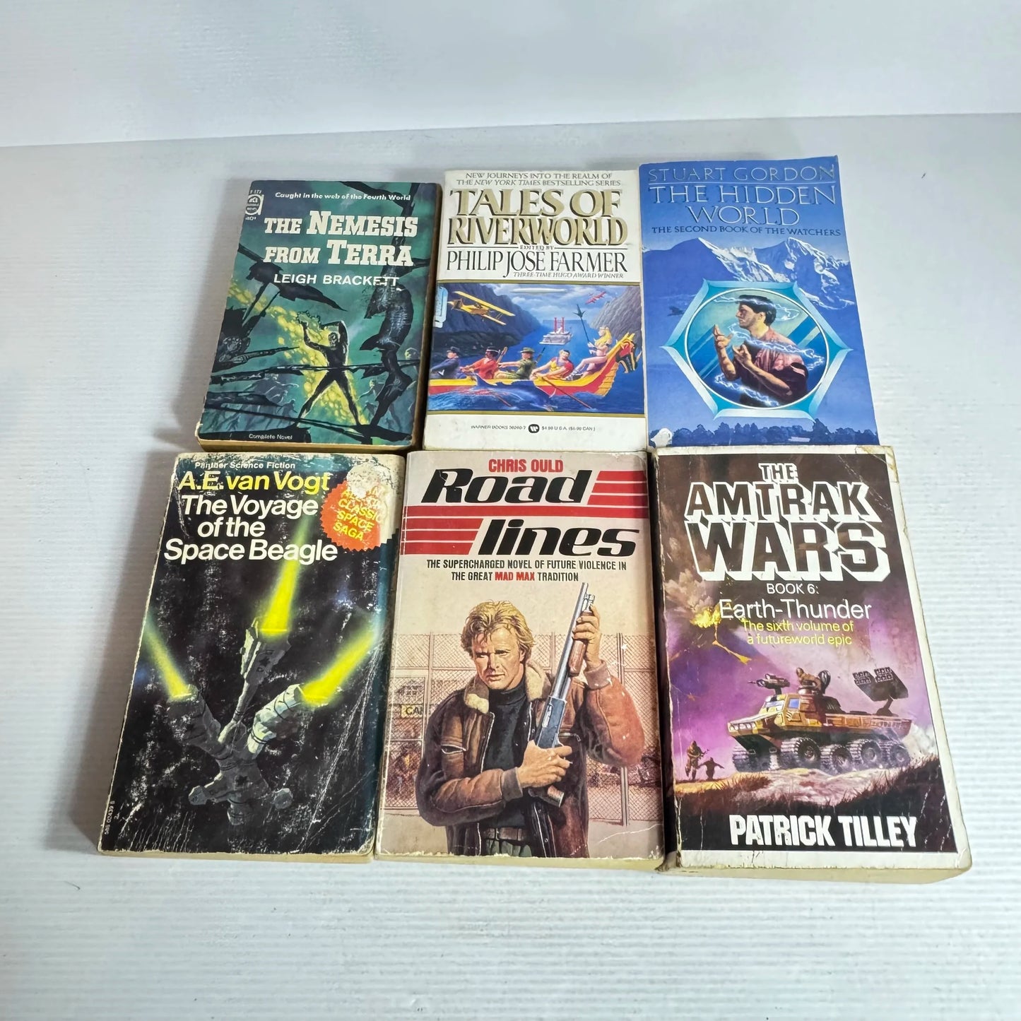 Science Fiction Book Bundle x 6 Mixed Authors (545) (Vintage 1961-1990)