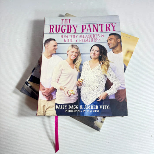Rugby Cookbook Bundle x 2 Books : The Rugby Pantry Healthy Measures & Guilty Pleasures and The NZ Rugby Stars Cookbook (632)