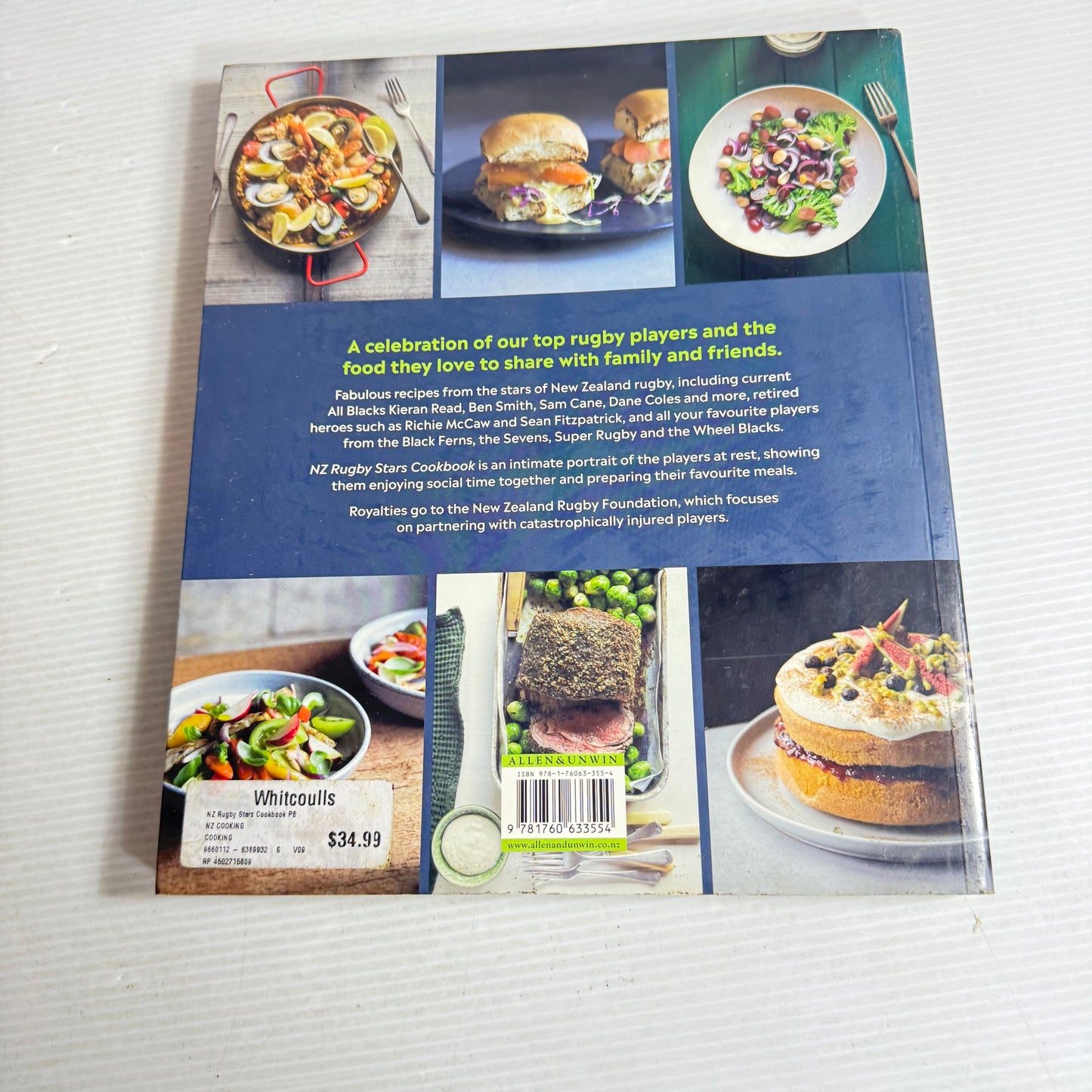 Rugby Cookbook Bundle x 2 Books : The Rugby Pantry Healthy Measures & Guilty Pleasures and The NZ Rugby Stars Cookbook (632)